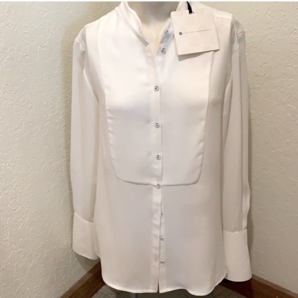 NWT Victoria Beckham for Target White Blouse Shirt